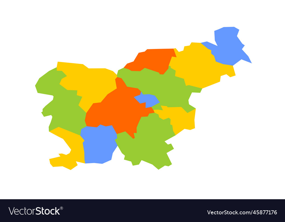 Slovenia political map of administrative divisions