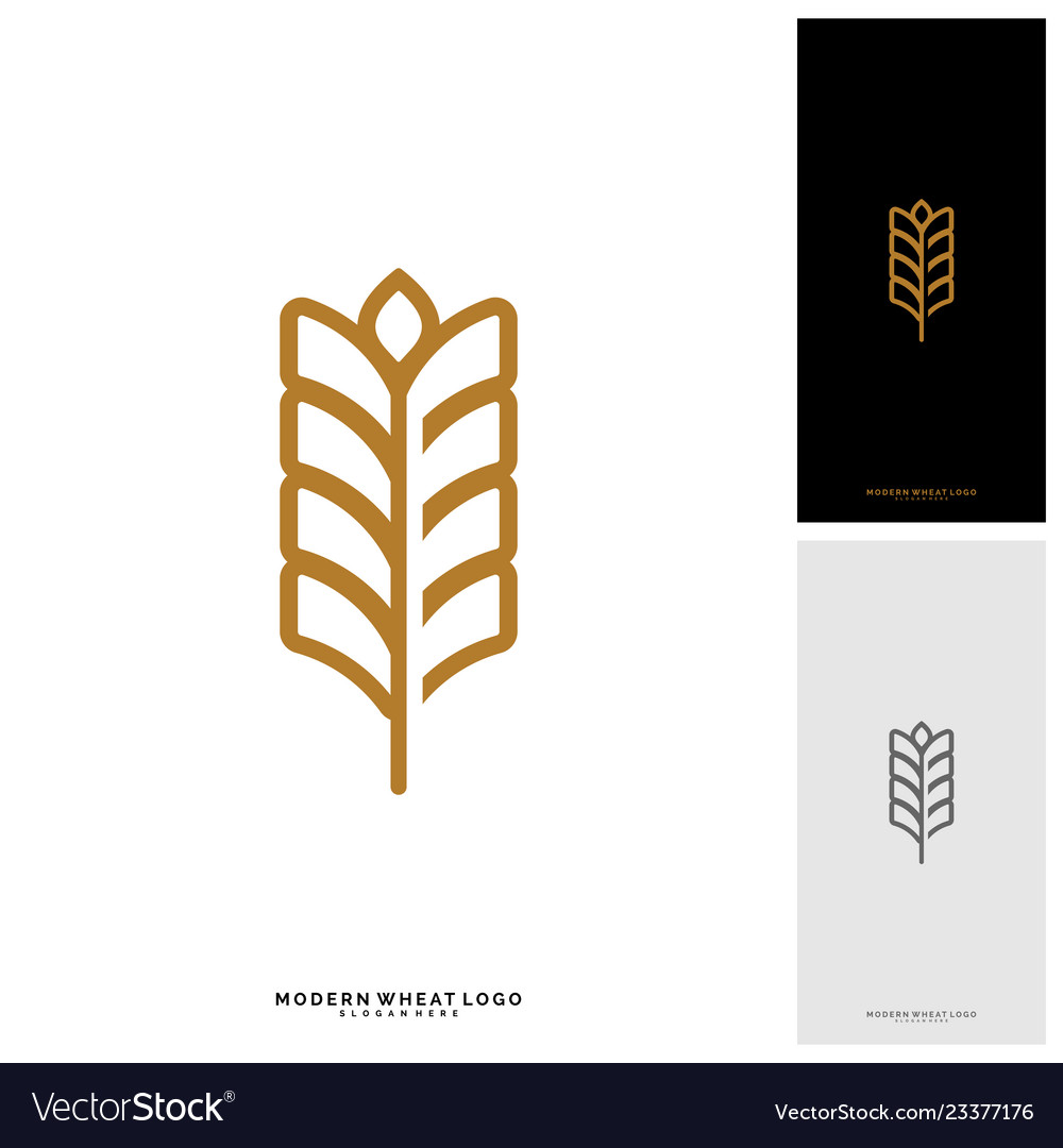 Wheat luxury grain and bread labels nature