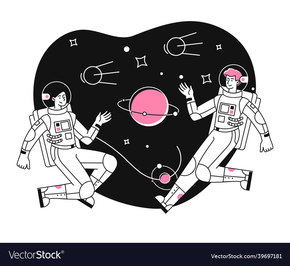 Astronaut exploring outer space Vector Image Astronaut exploring outer space