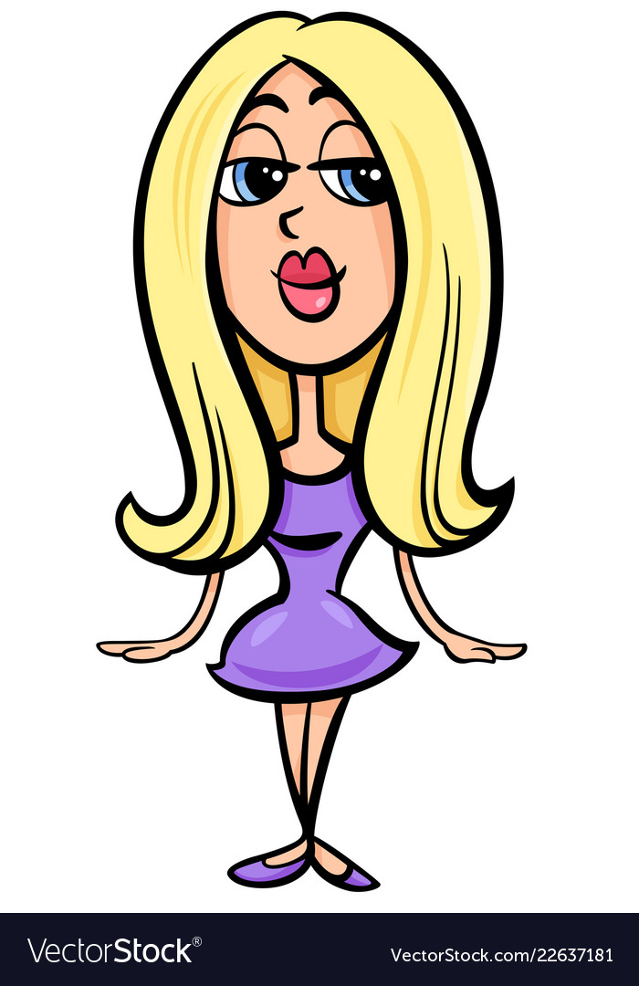 cartoon beautiful woman