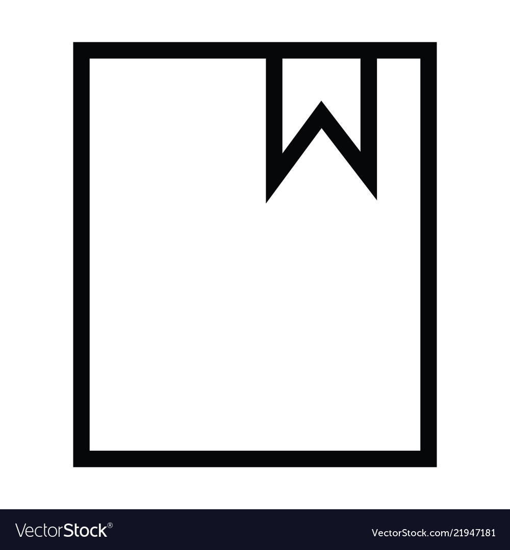 bookmark icon with outline