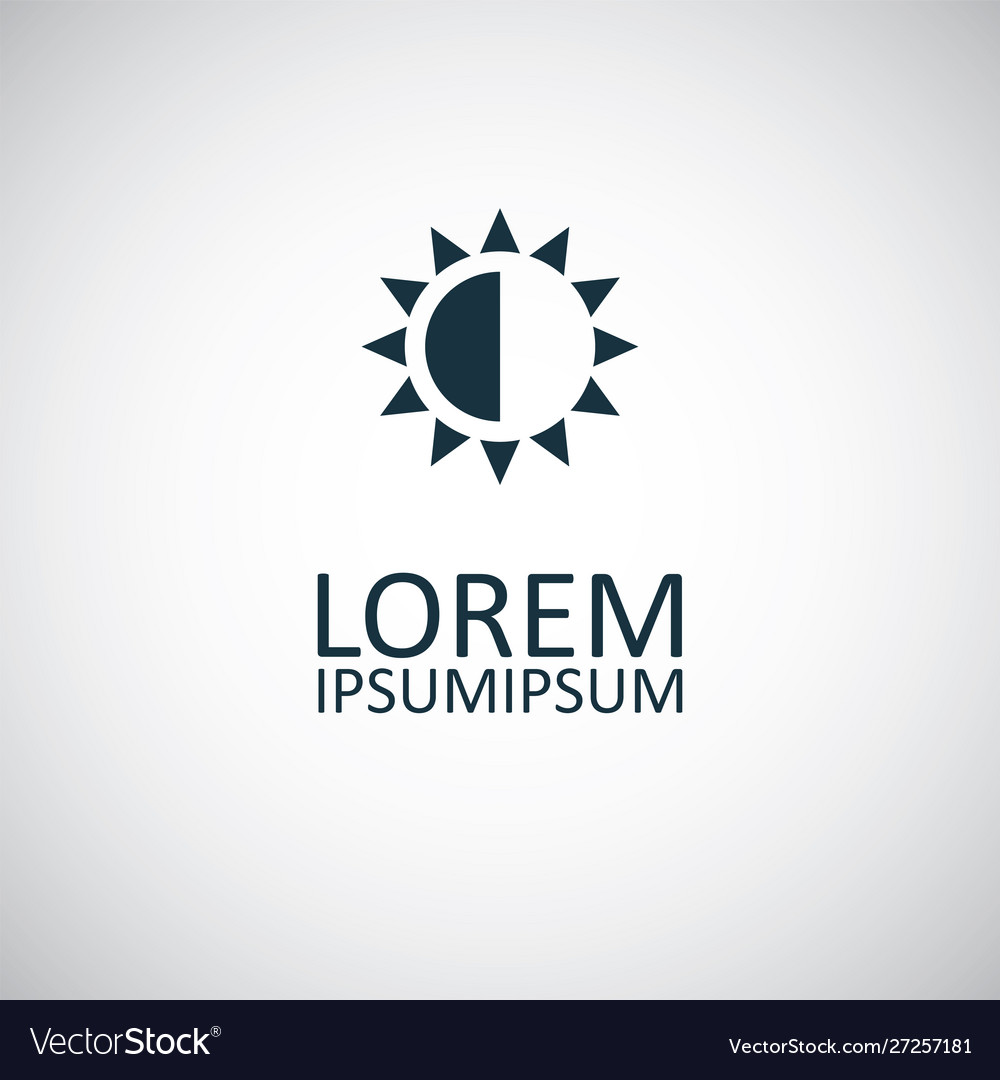 Brightness contrast icon for web and ui on white