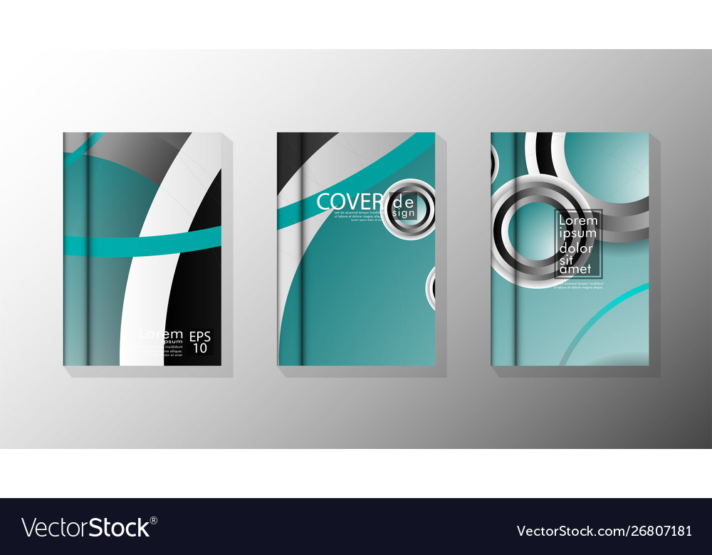 Collection book cover backgrounds eps 10 design Vector Image