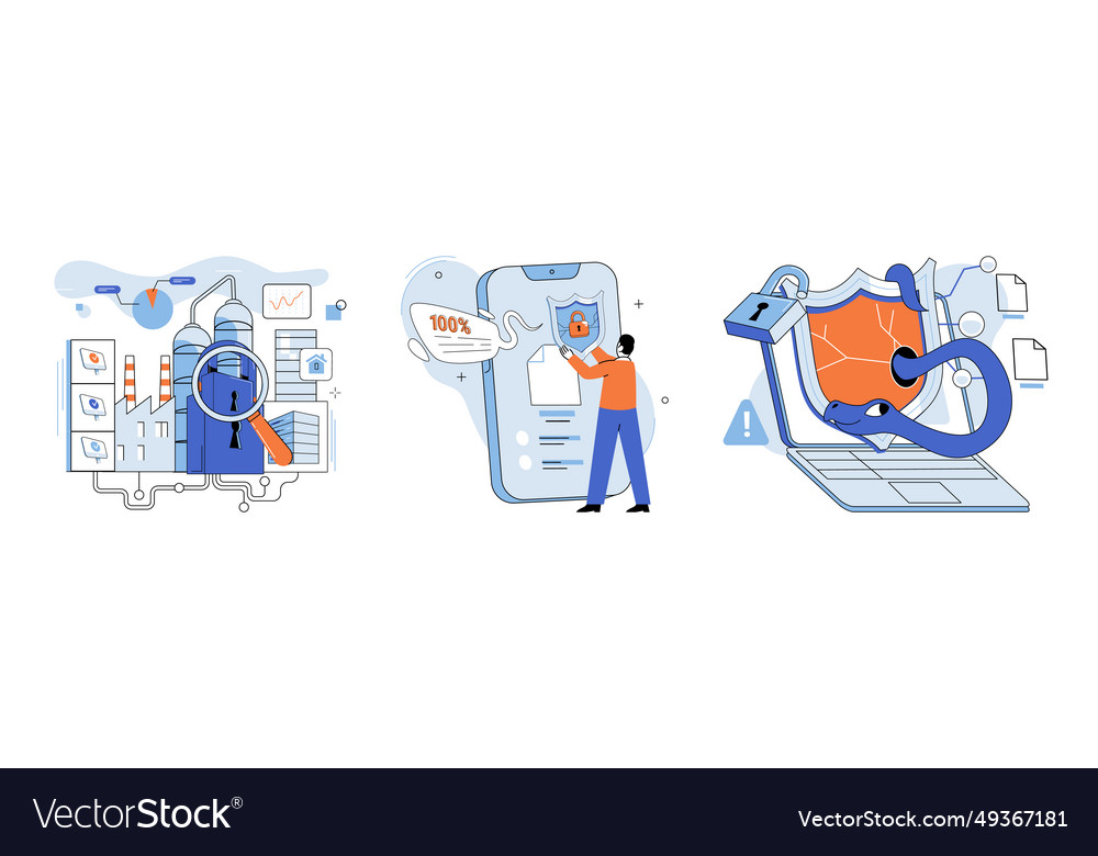 Data protection computers and networks enable vector image Data protection computers and networks enable