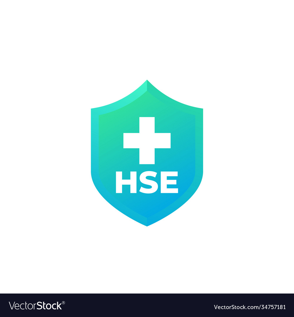 Hse icon with shield and cross