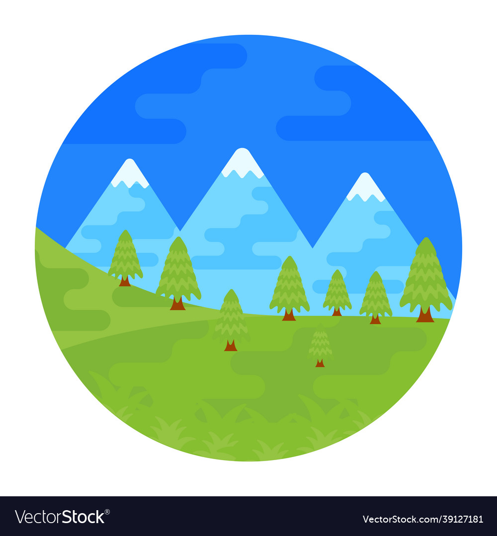 Nature landscape Royalty Free Vector Image - VectorStock