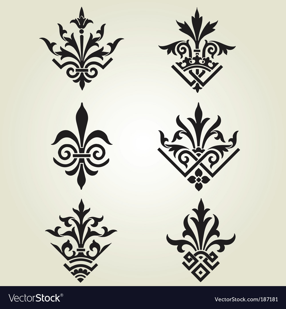 Ornament elements Royalty Free Vector Image VectorStock