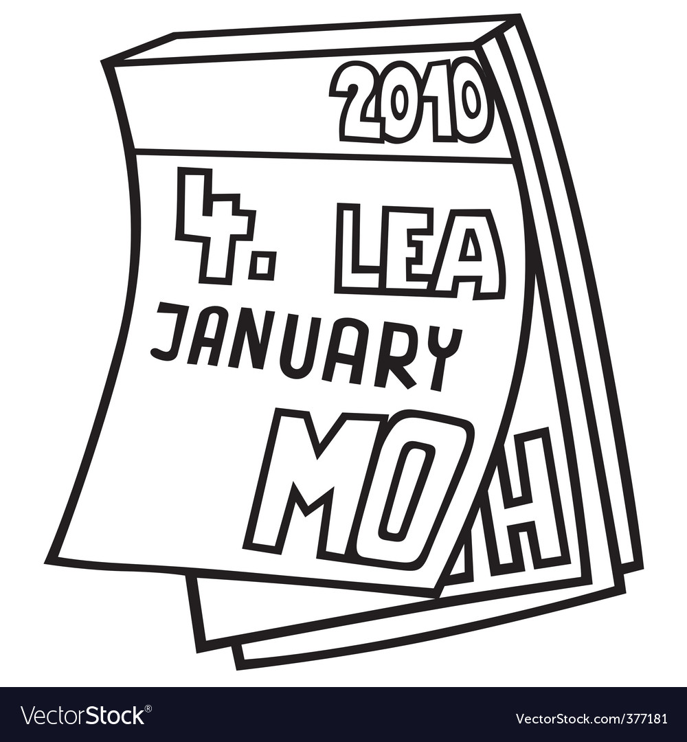 Tear off calendar Royalty Free Vector Image - VectorStock