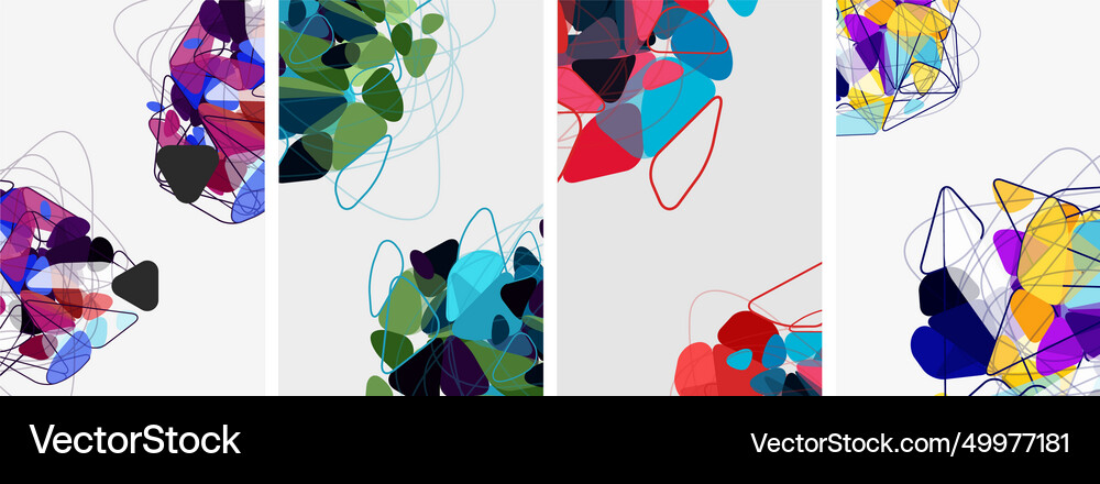 Triangle geometric abstract backgrounds Royalty Free Vector