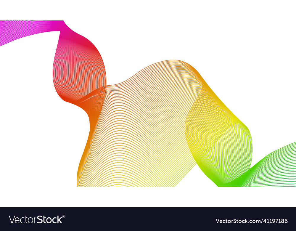 Abstract backdrop with wave gradient lines vector image Abstract backdrop with wave gradient lines