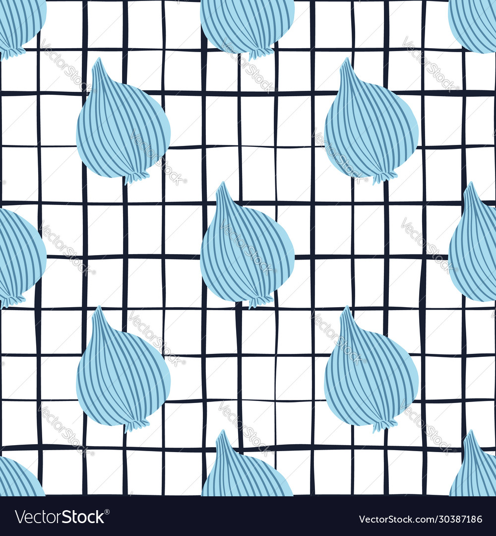 Abstract onion seamless pattern bulb