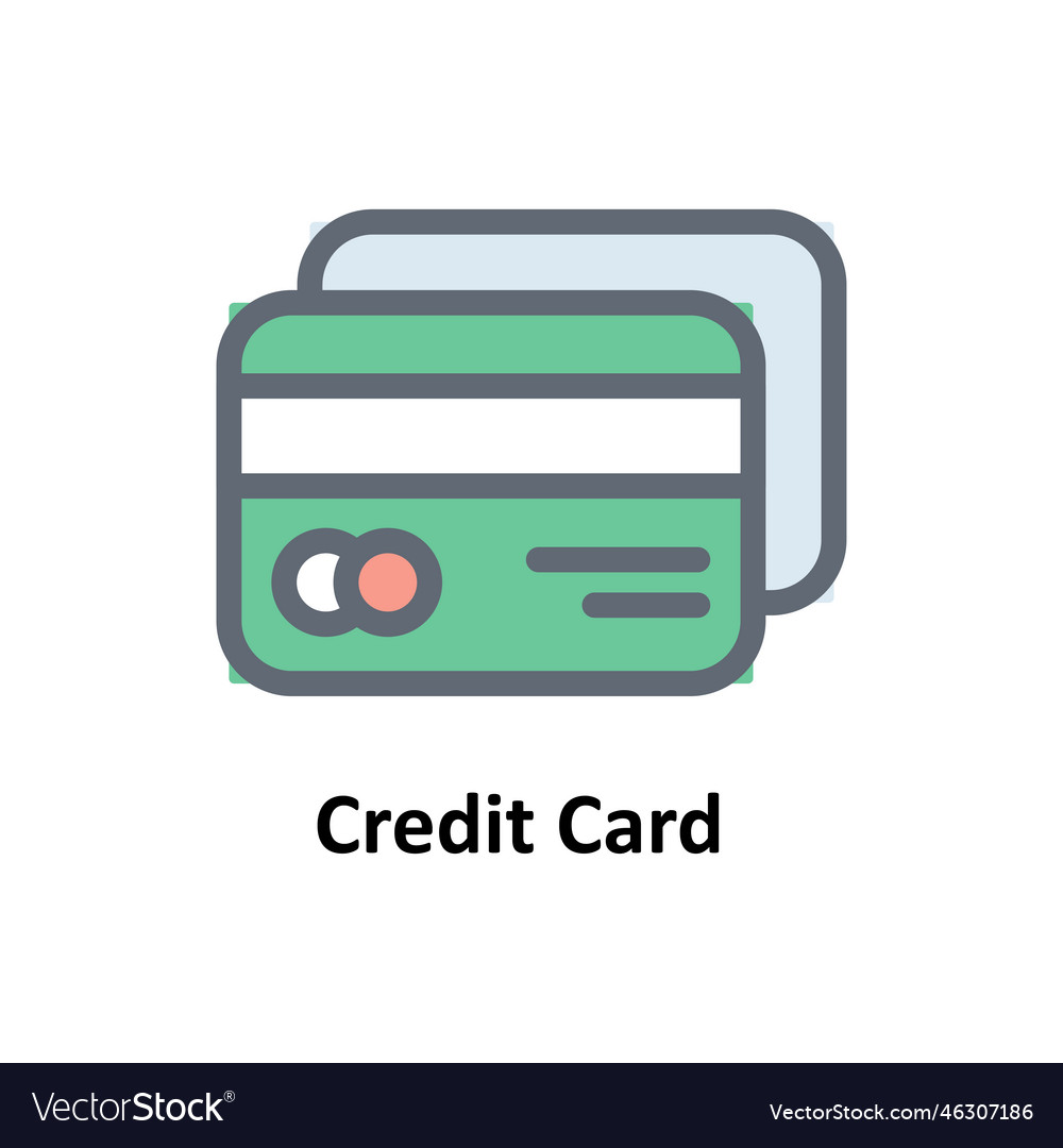 Credit card solid icons simple stock il