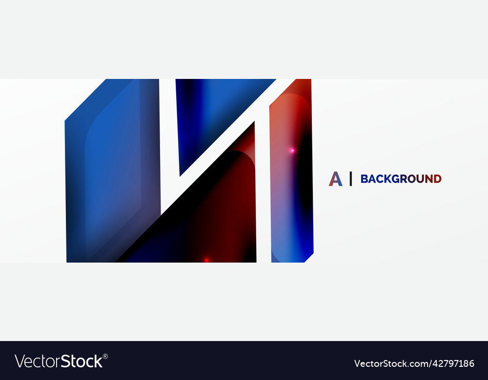 Dynamic 3d geometric abstract background Vector Image Dynamic 3d geometric abstract background