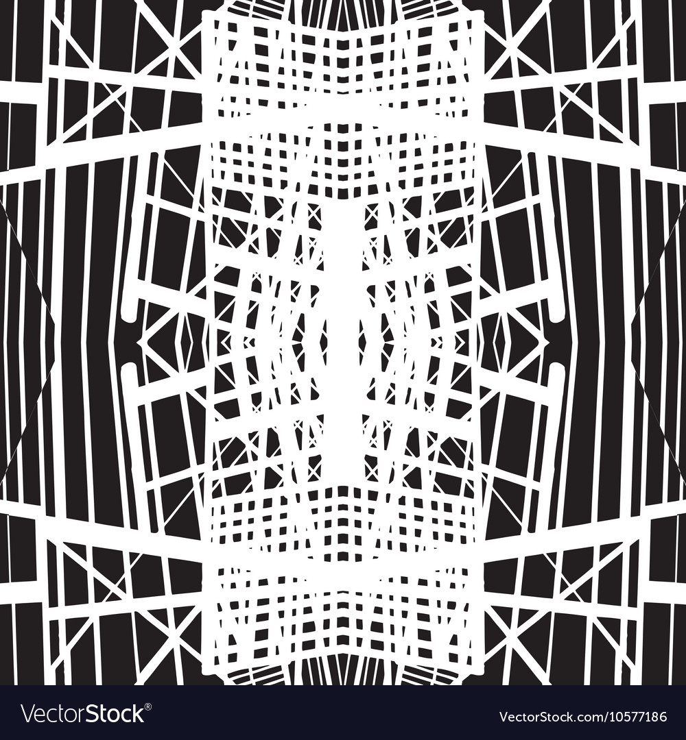 Hand-drawn seamless pattern with abstract
