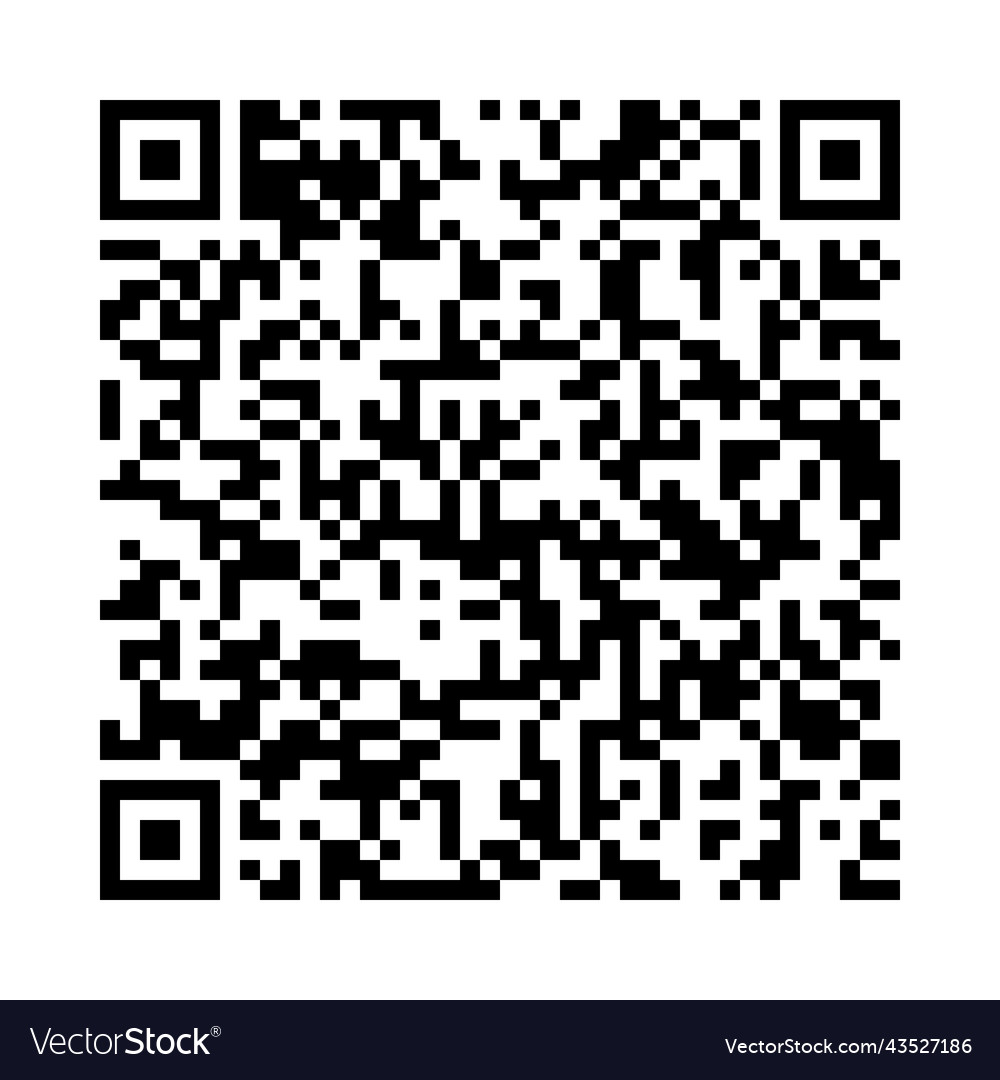Qr code vector image Qr code
