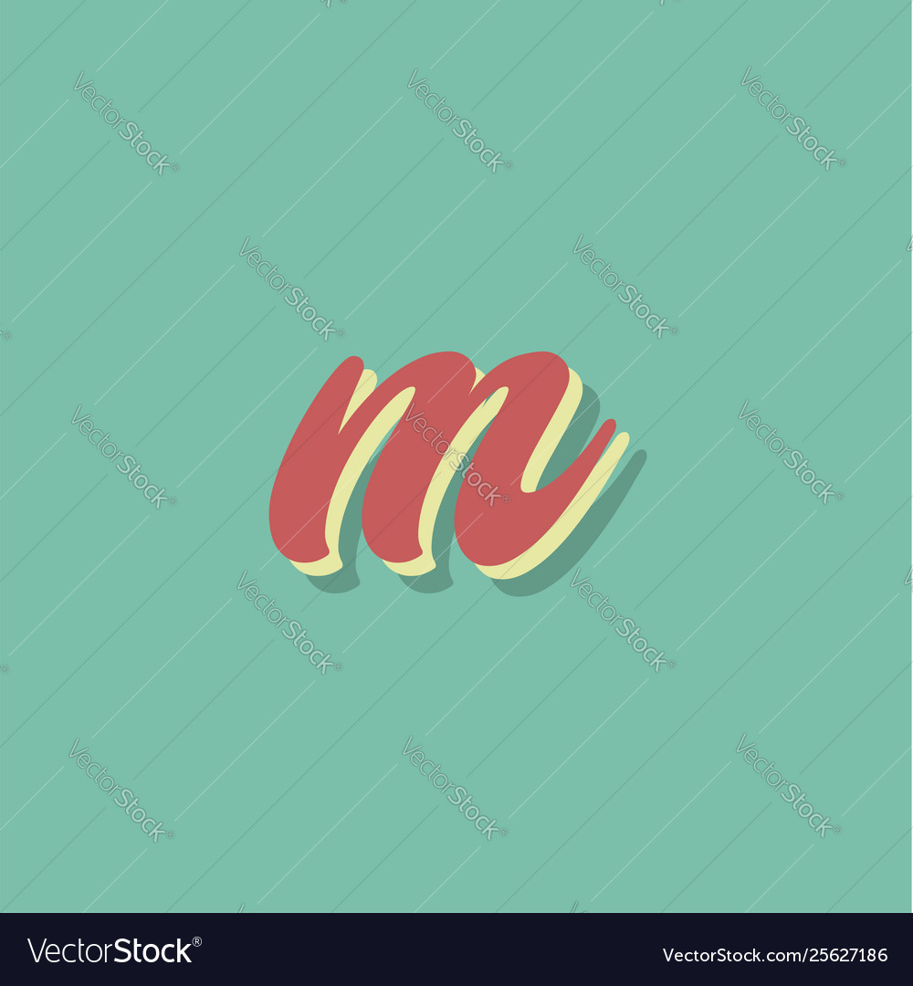 Retro character from a fontset Vector Image Retro character from a fontset