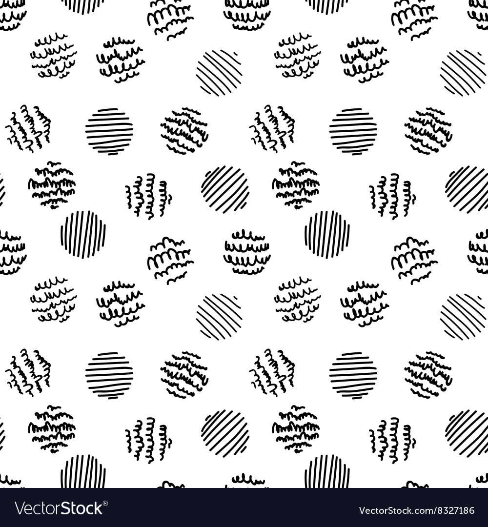 Seamless pattern made with scratched circles
