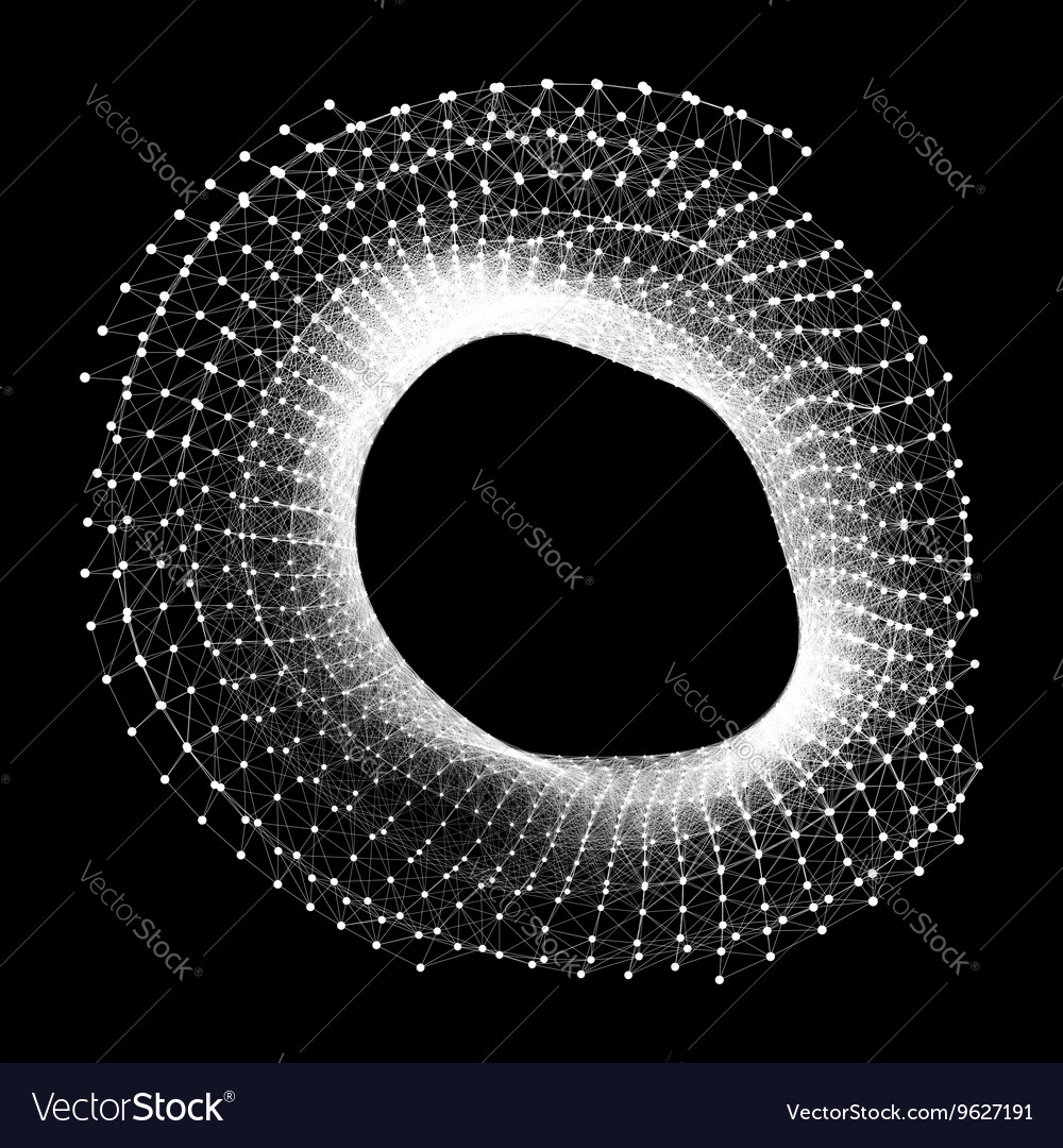 Abstract 3d connection structure geometric design