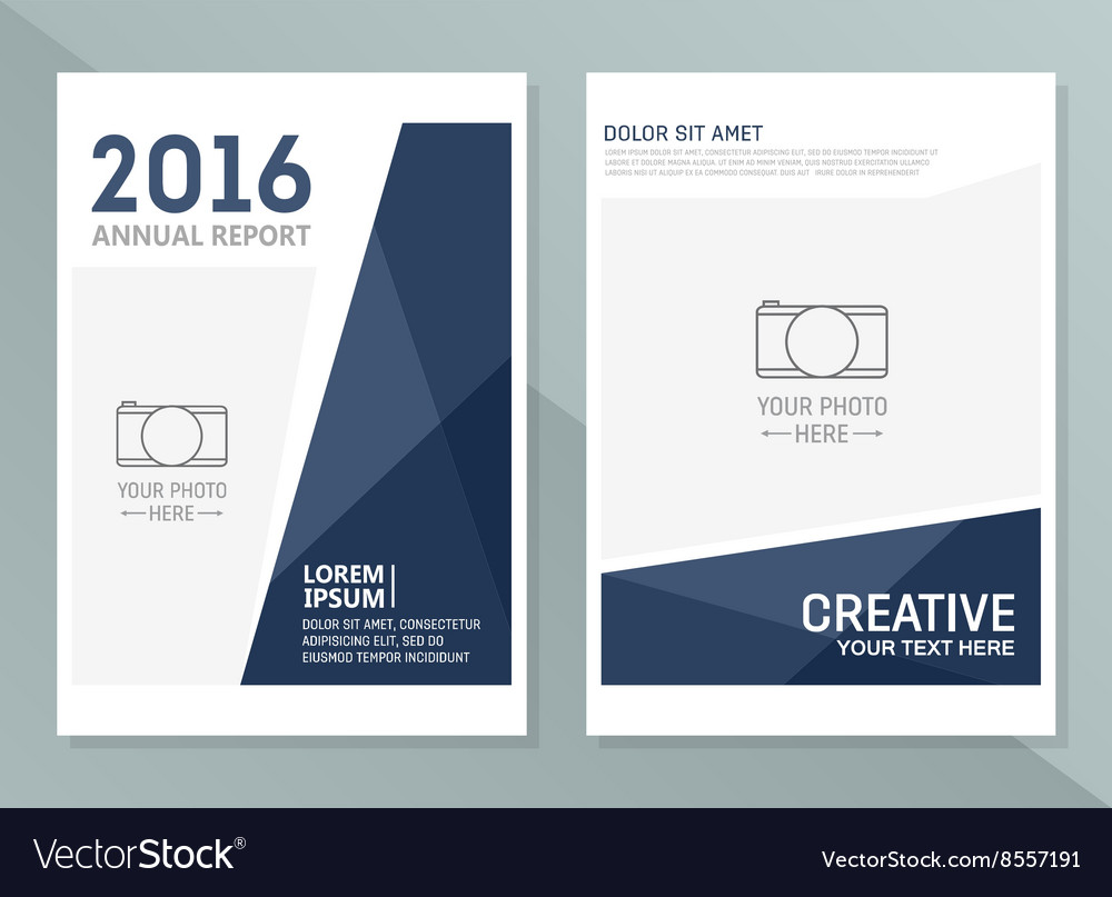 Annual report design templates business Royalty Free Vector Pertaining To Word Annual Report Template