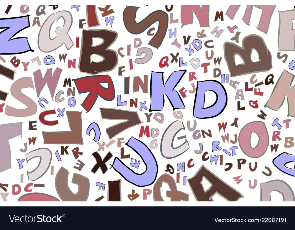 Background or backdrop alphabets letters colorful