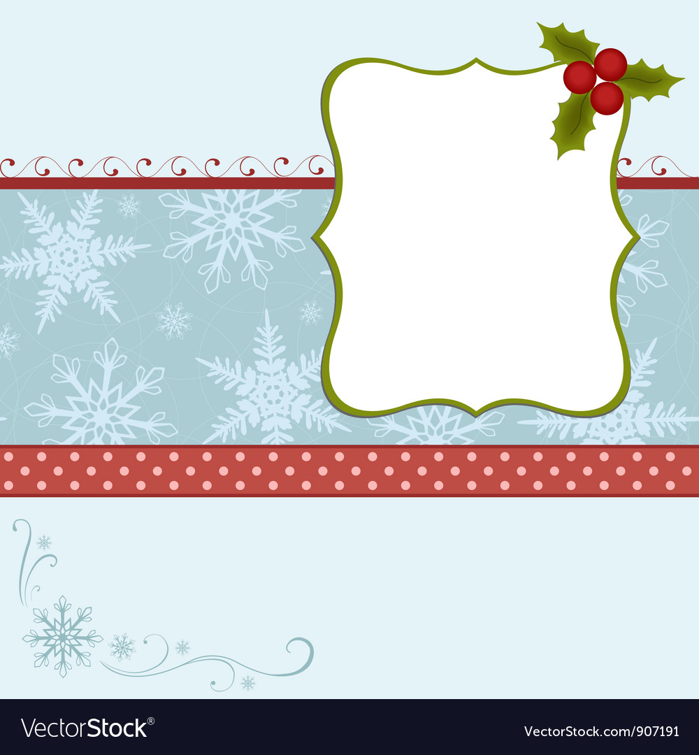 Blank template for greetings card Royalty Free Vector Image