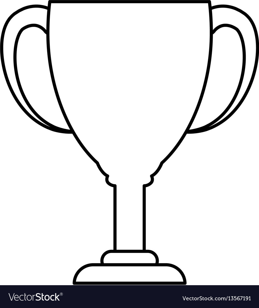 Cup trophy championship Royalty Free Vector Image