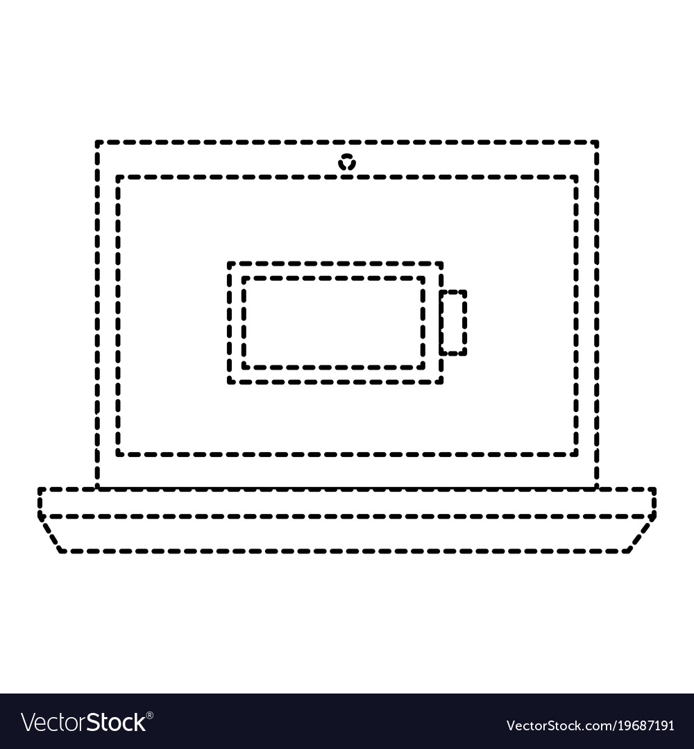 Laptop computer with battery level