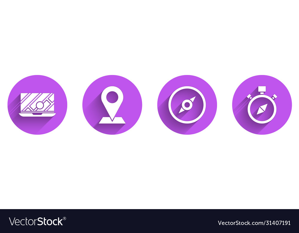 Set city map navigation location compass vector image Set city map navigation location compass
