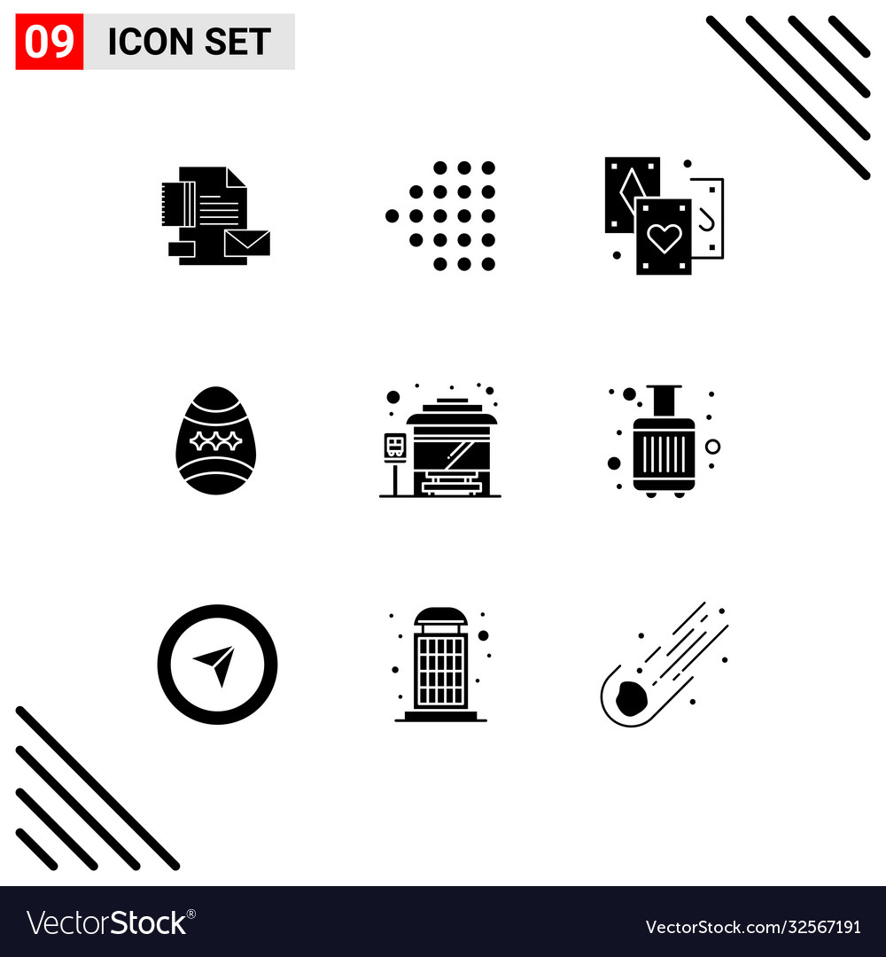 User interface pack 9 basic solid glyphs