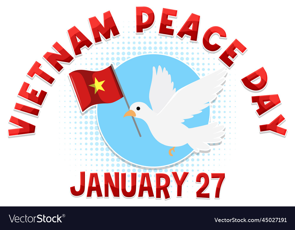 Vietnam peace day banner Royalty Free Vector Image