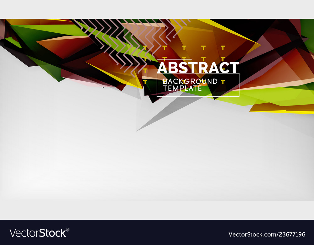 3d geometric triangular shapes abstract background