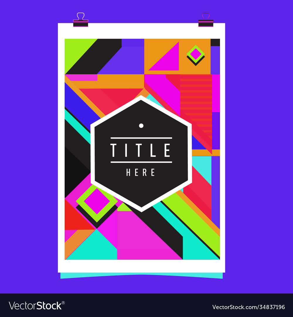 Abstract colorful geometric pattern background Vector Image Abstract colorful geometric pattern background
