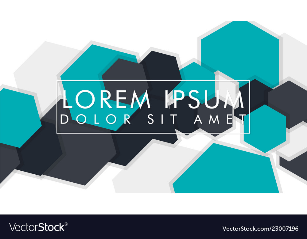Abstract colorful hexagon background