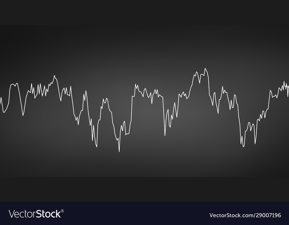 Abstract financial graph with uptrend line vector image Abstract financial graph with uptrend line