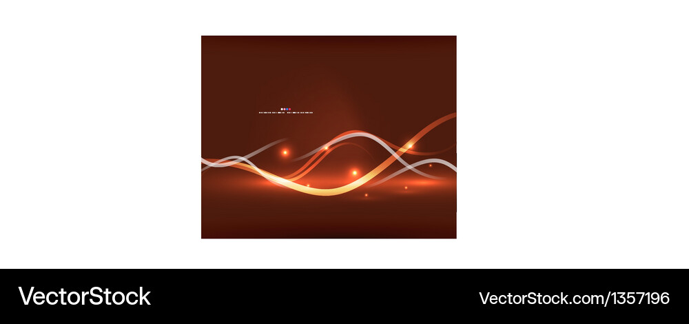 Abstract glowing lines Royalty Free Vector Image