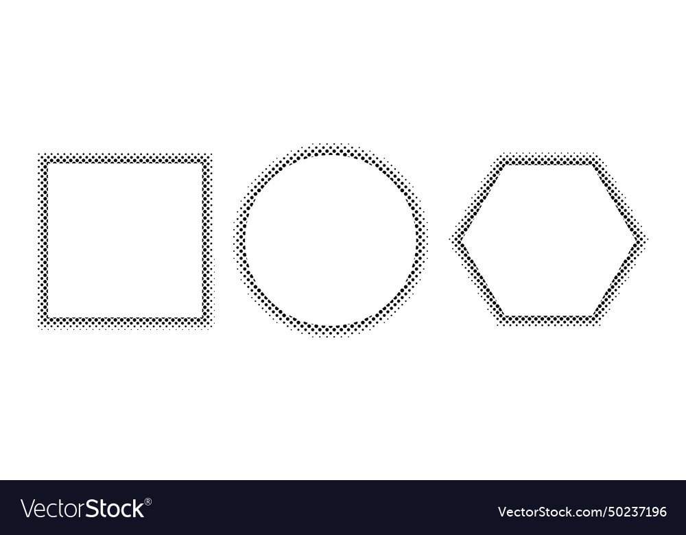 abstrakt pop art dot frame set