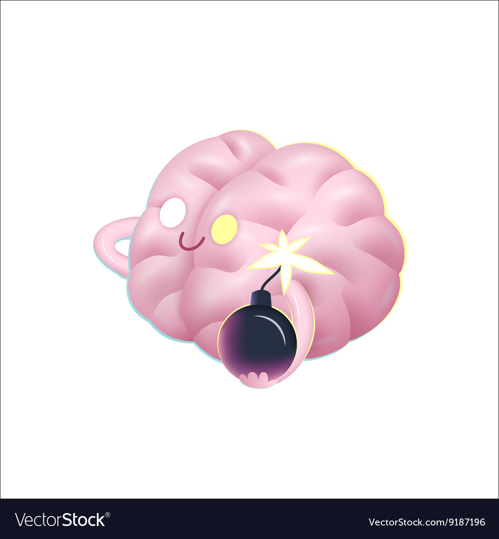 Boom brain Royalty Free Vector Image - VectorStock