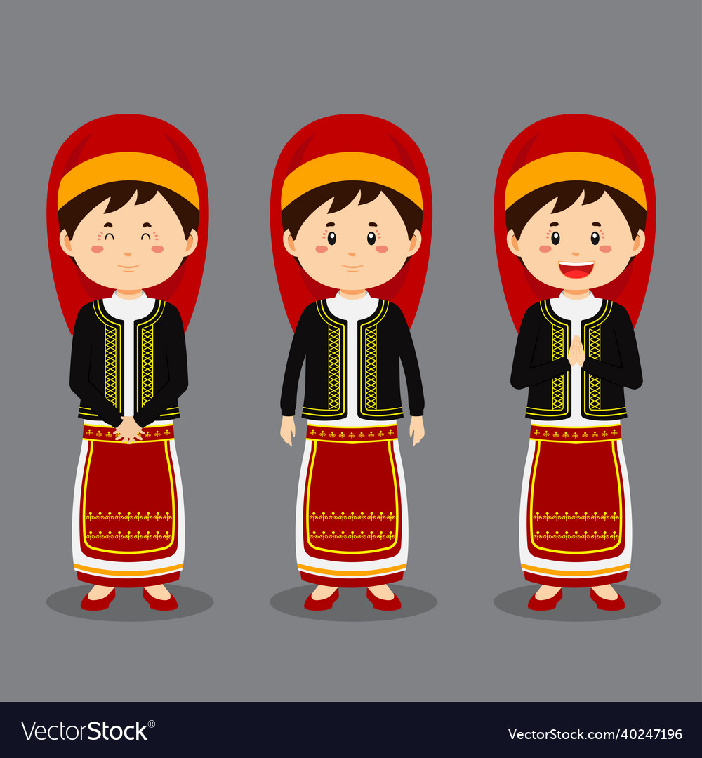 Greeks character with various expression Vector Image