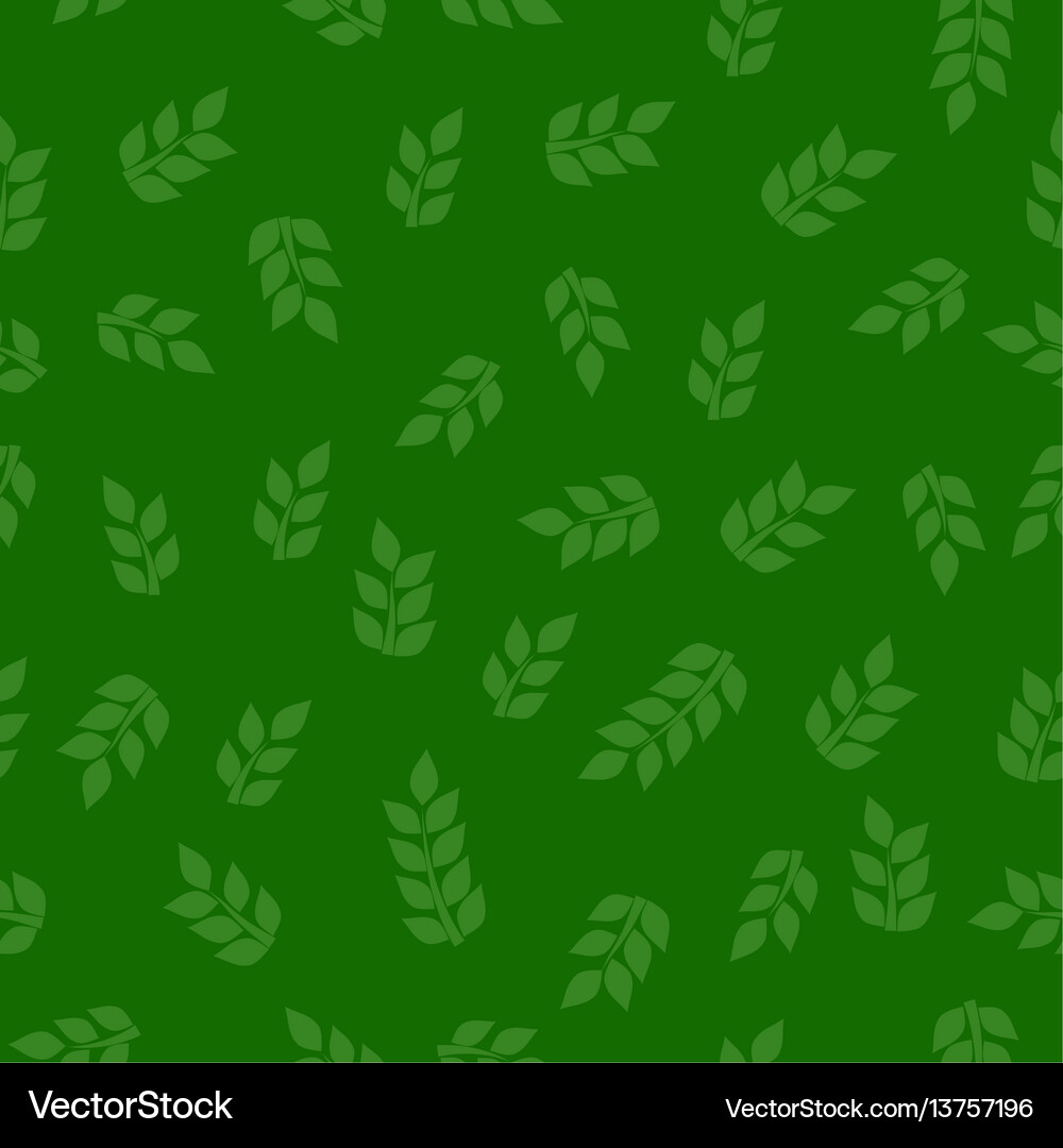 Green leaf seamless texture Royalty Free Vector Image
