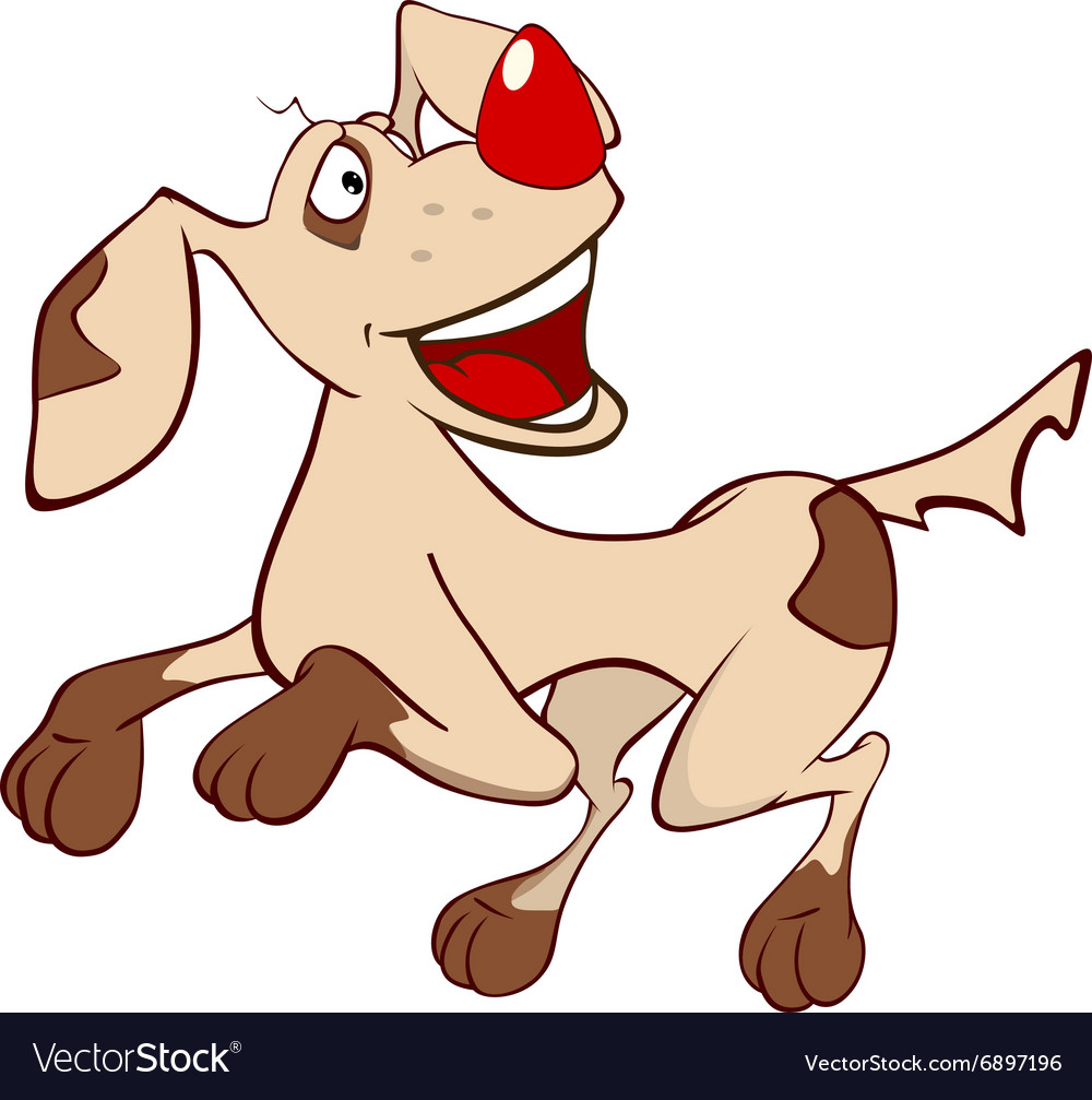 Hunting dog cartoon Royalty Free Vector Image - VectorStock