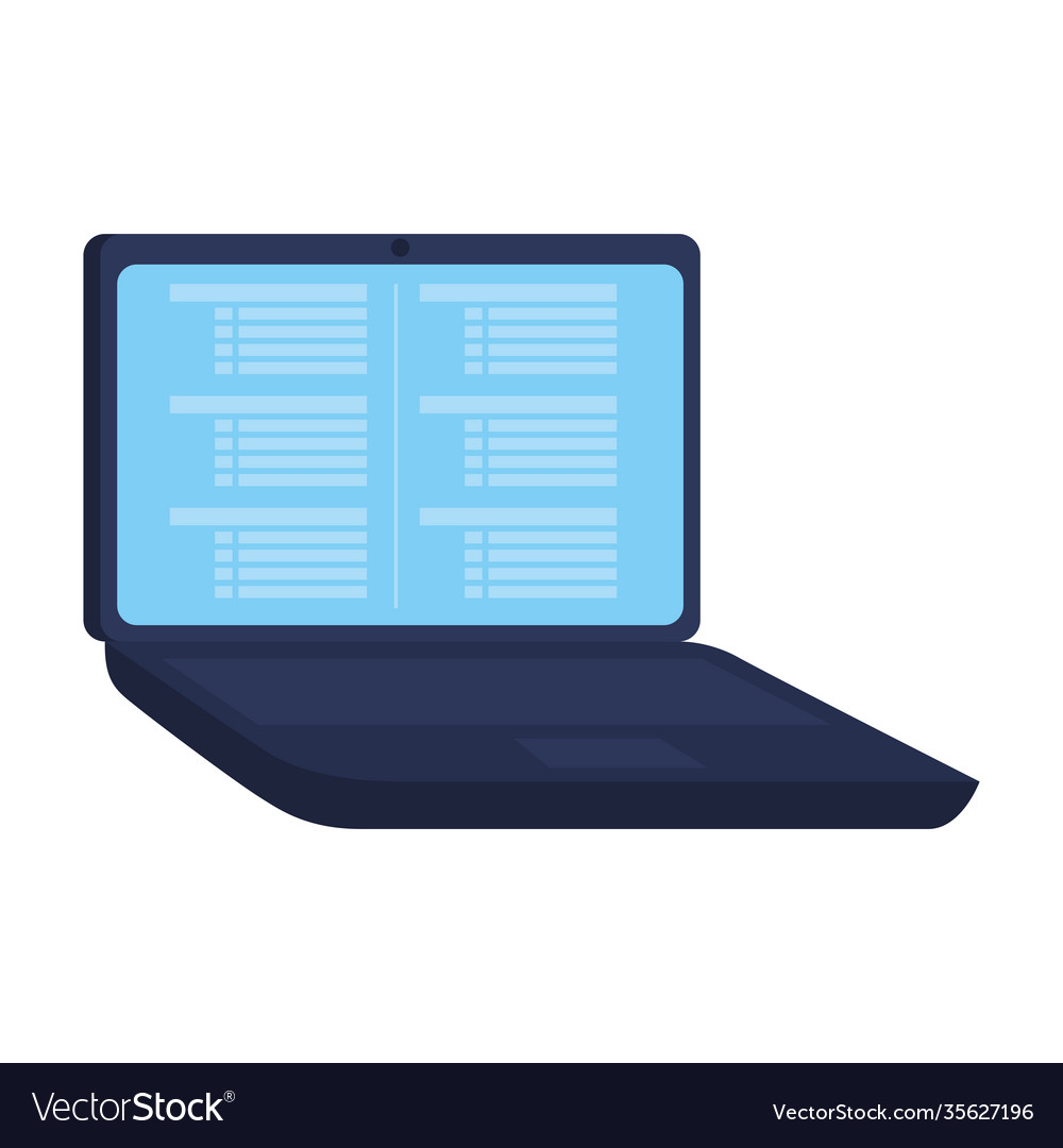 Laptop-Computer mit Programmiersprache