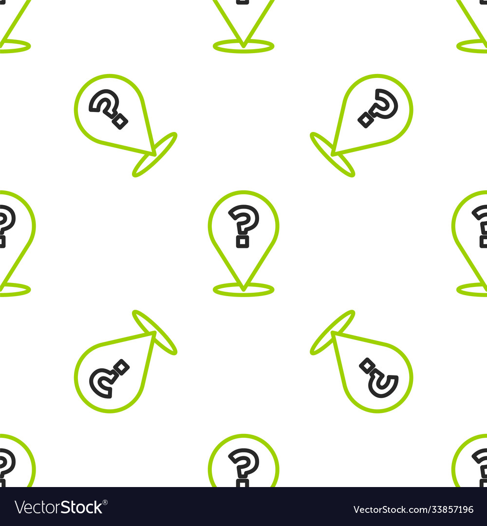 Line question mark icon isolated seamless pattern Vector Image Line question mark icon isolated seamless pattern