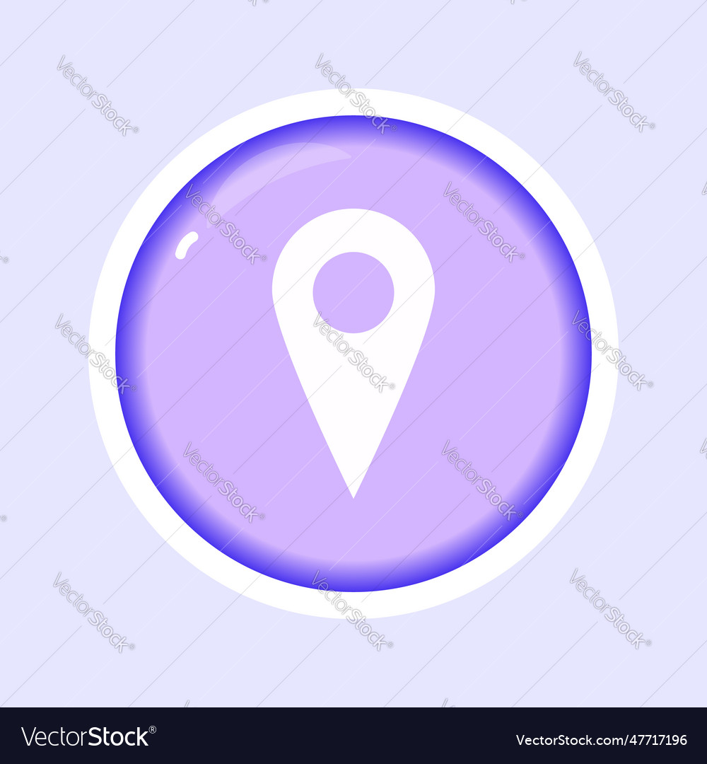 Location pointer flat gradient icon