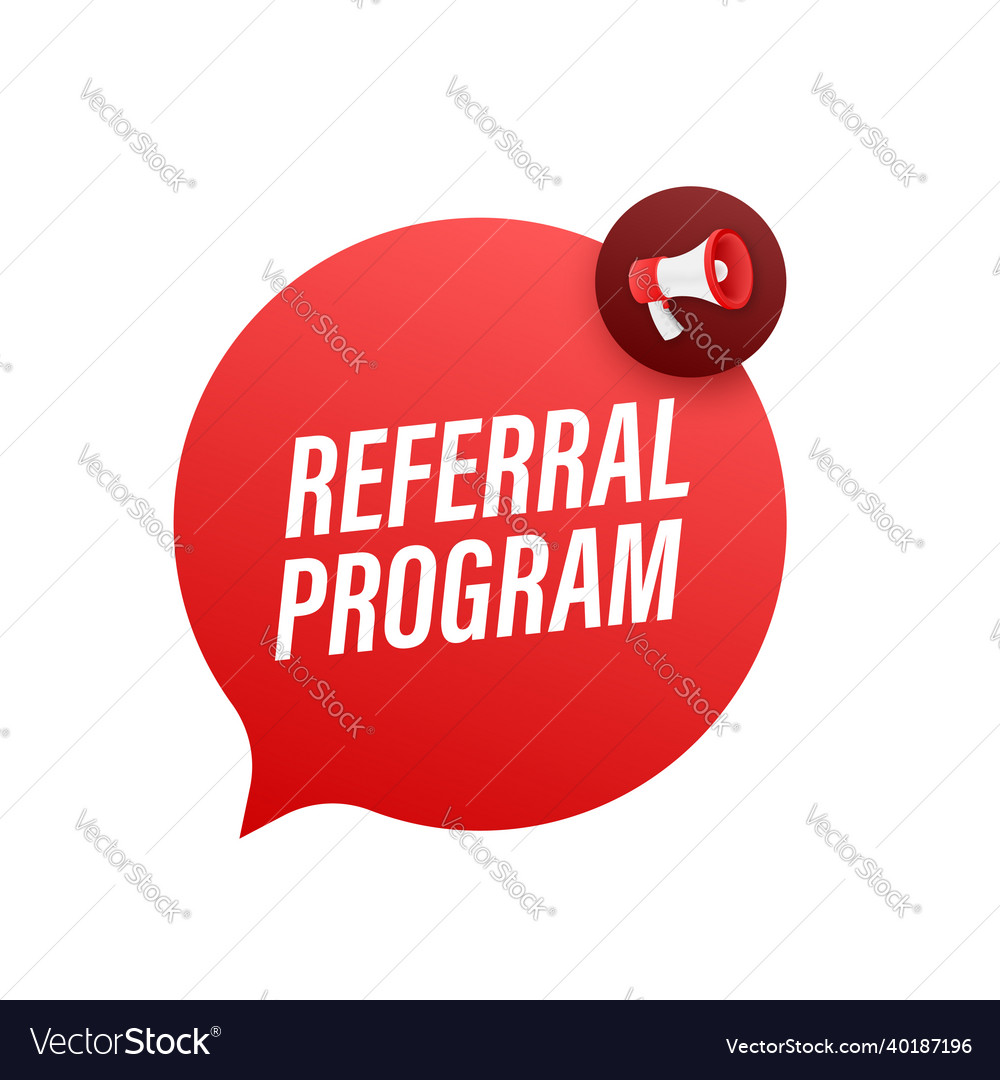 Megaphone label with referral program