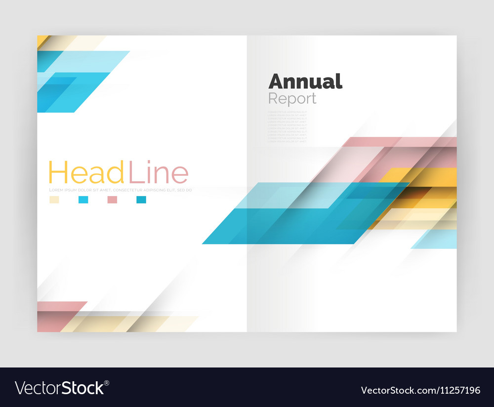 Modern geometric templates business flyer Vector Image