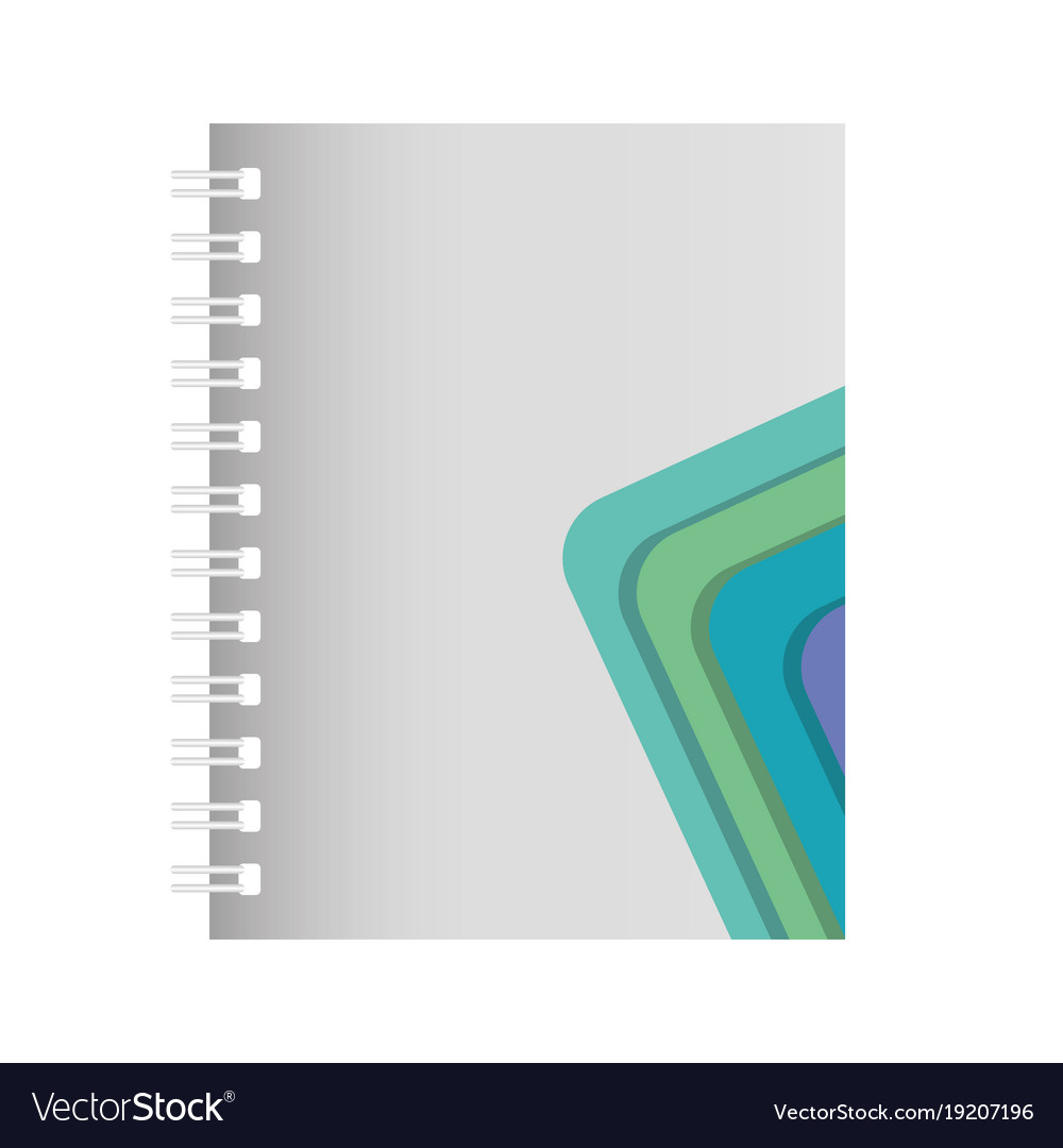 Notebook with lines aquamarine