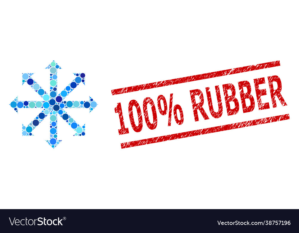 Kratzer 100 Prozent Gummistempel und expandieren