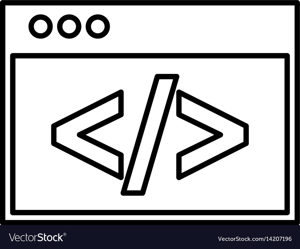 Template webpage isolated icon