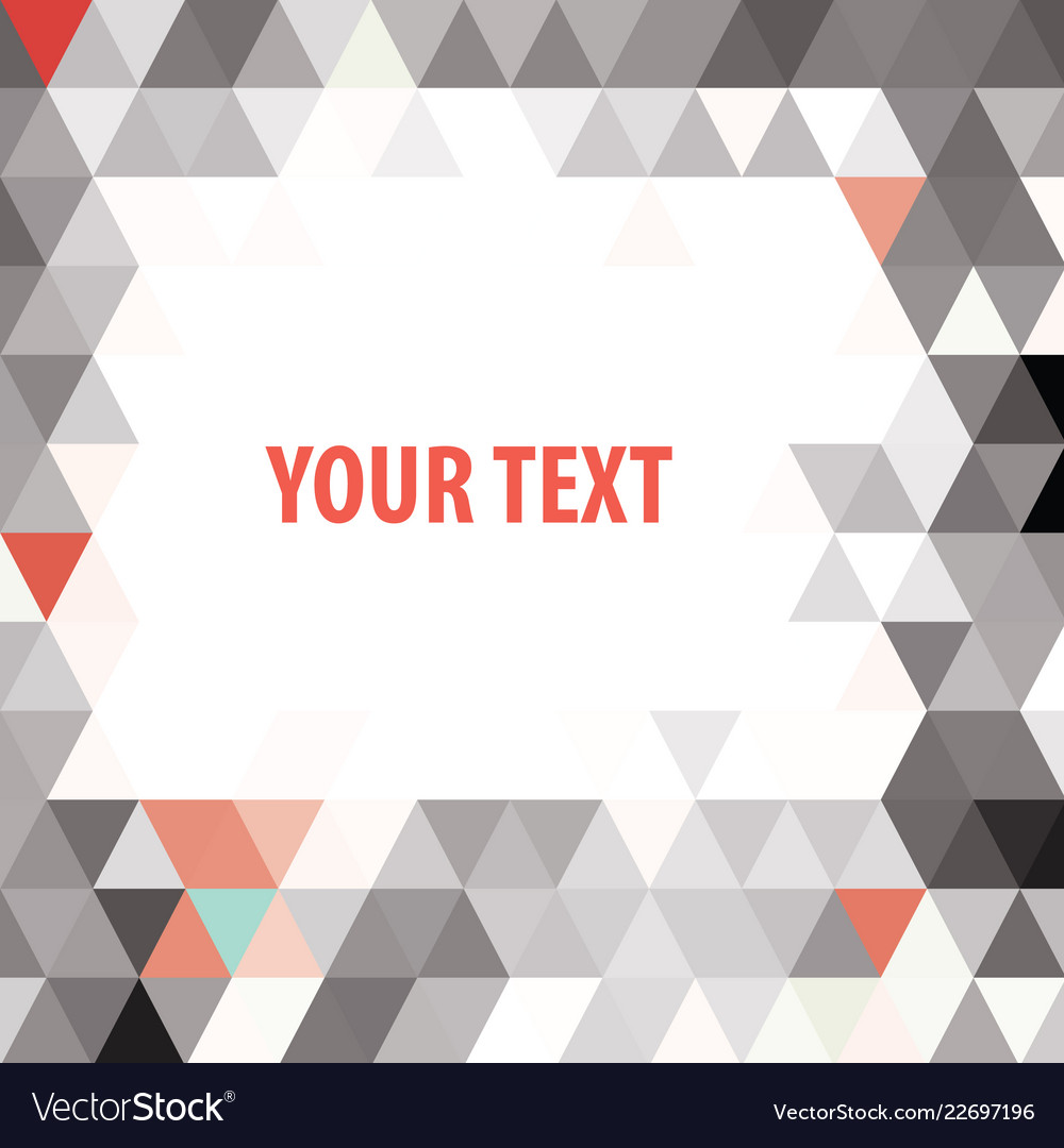 Triangles background frame