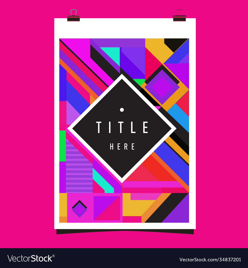 Abstract colorful geometric pattern background Vector Image Abstract colorful geometric pattern background
